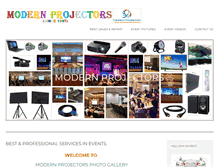 Tablet Screenshot of modernprojectors.com